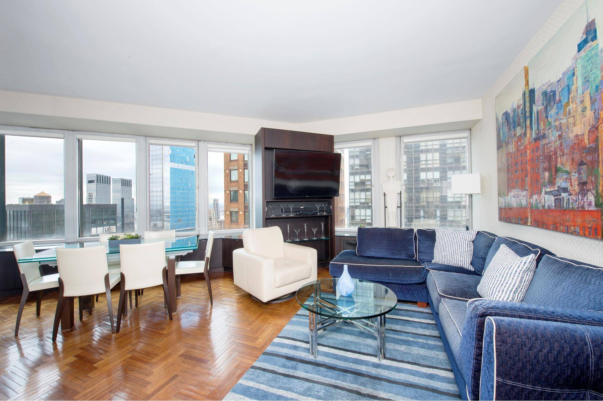 furnished ! ! Live on Billionaires Row, Located in the Heart of Manhattan, next to Carnegie Hall steps from Central Park, this beautiful apt.