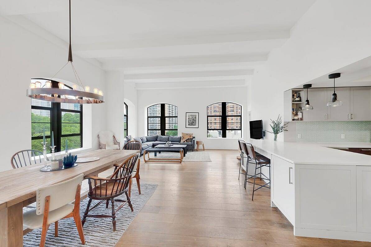 Rare furnished penthouse with private outdoor space in 20 Henry Street's south facing building, one of Brooklyn's premiere condominiums.