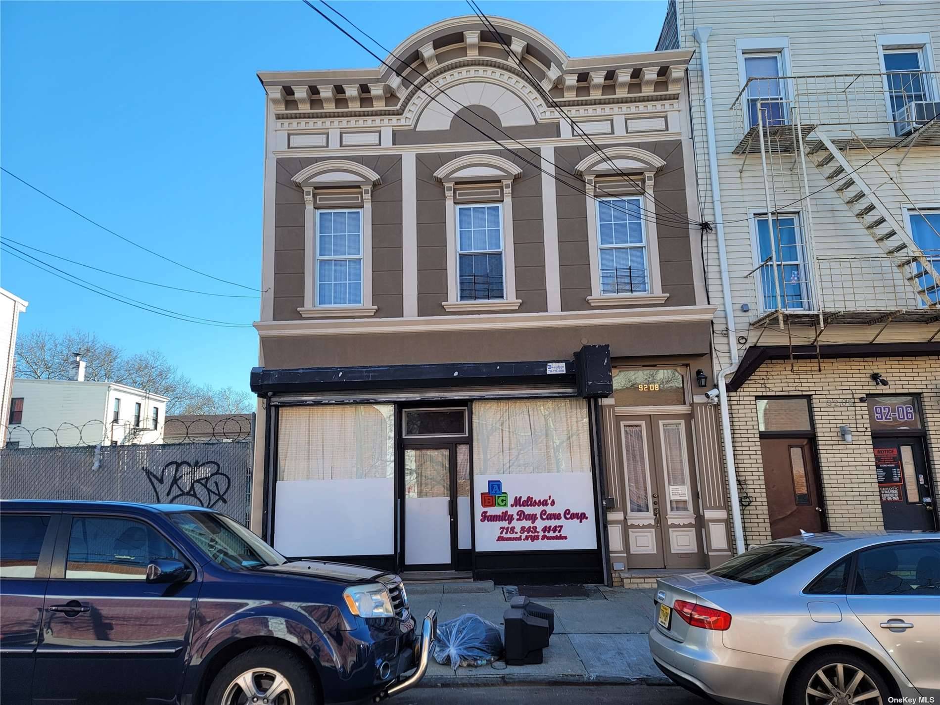 Totally renovated mixed use building with central air, situated 1 block west off Woodhaven Blvd, only a few blocks to the Liberty Ave Subway line at Cross Bay Blvd.