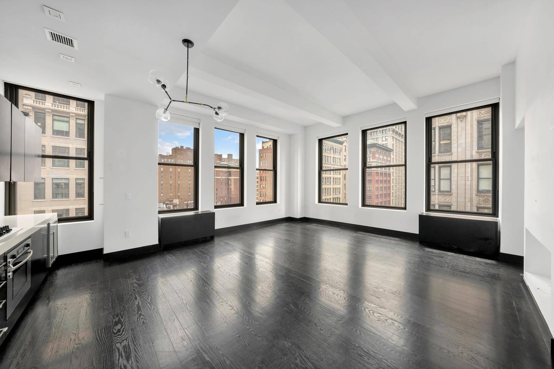 Stunning Loft Style Corner Residence in the Heart of Flatiron This immaculate 2 bedroom, 2.