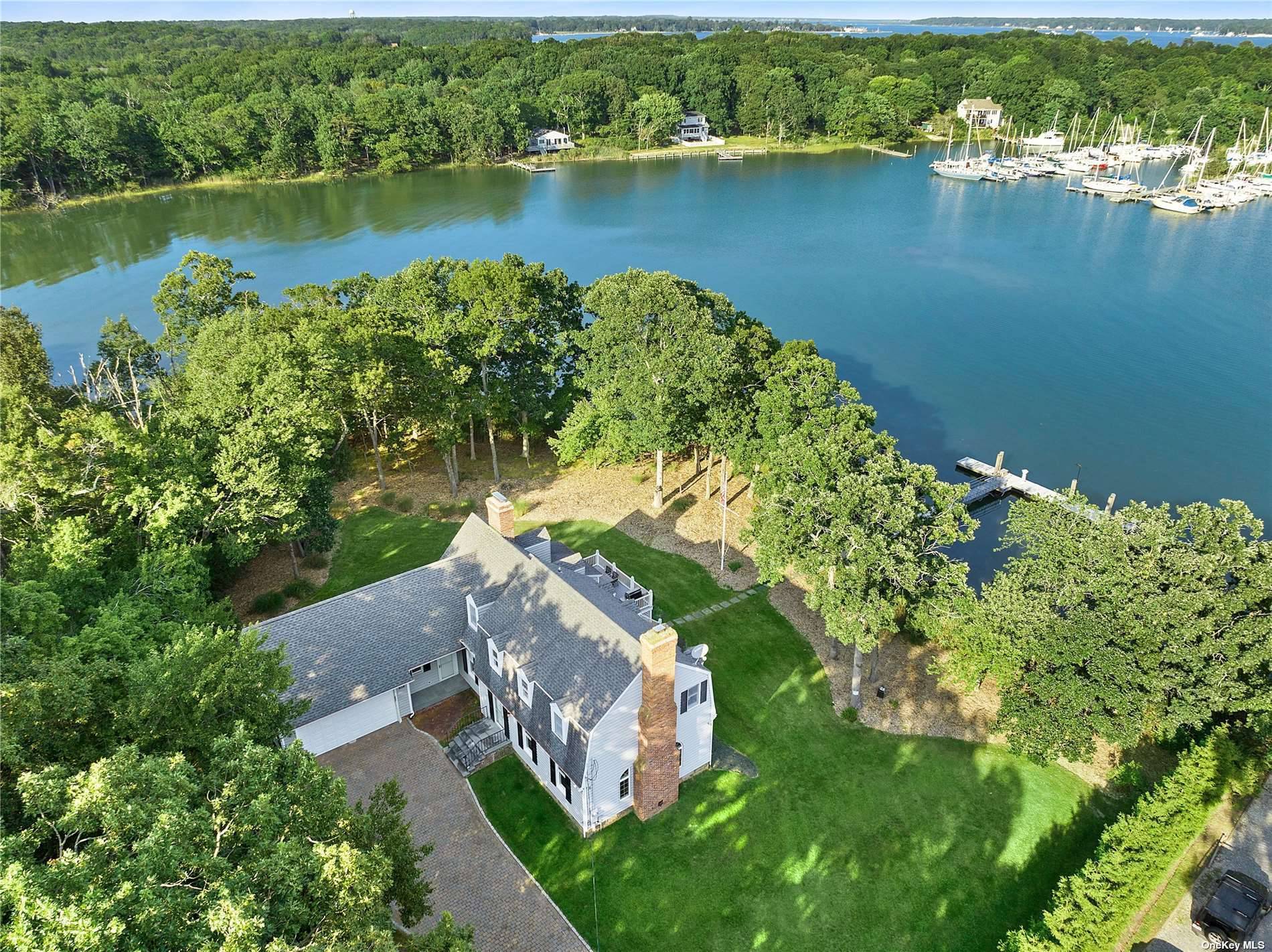 Deep Water Oasis Tucked Away In A Protected Cove Don't Miss This 4 Bedroom, 3 Bath, Modern Sun Drenched Colonial With Plenty Of Deep Water Dockage For Several Boats, 270 ...