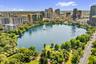 Drone View Of Lake Eola