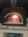 Wood burning pizza oven