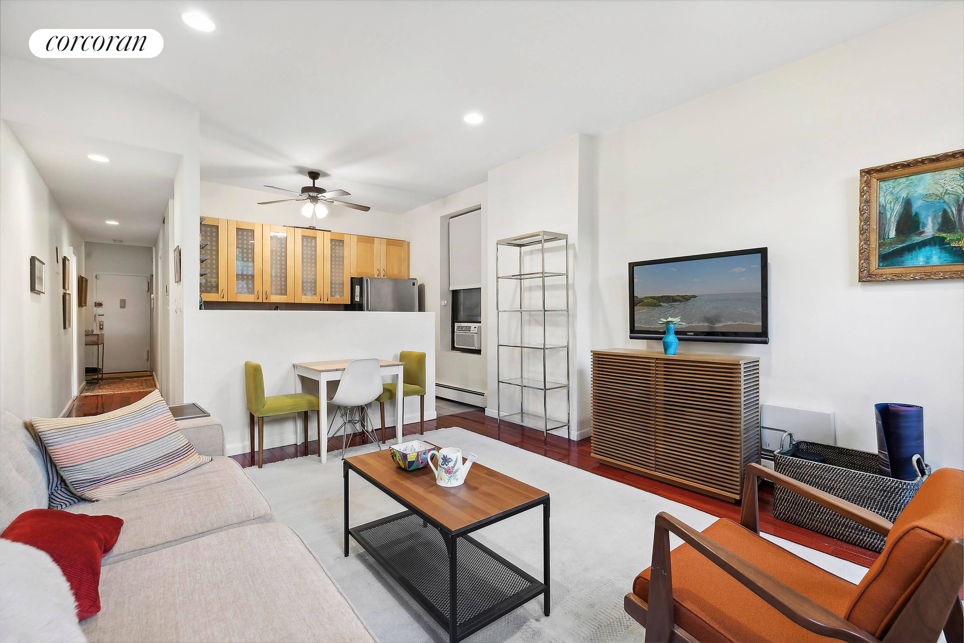 Rare opportunity to own a one bedroom apartment with private outdoor space in the heart of Park Slope !