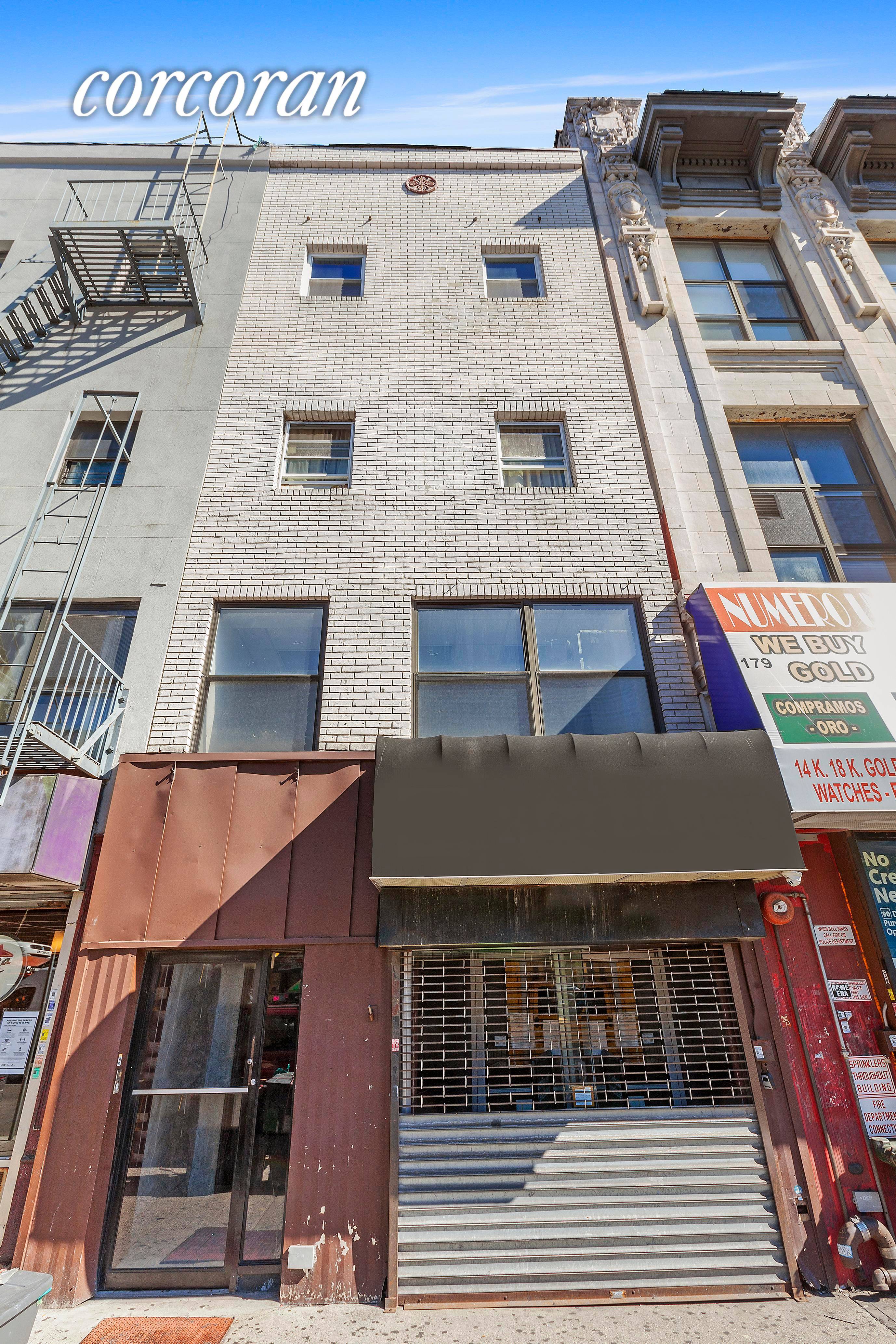 Great mix use building in the Heart Of East Harlem, with income generating commercial space.
