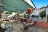 Outdoor dining & seating area.