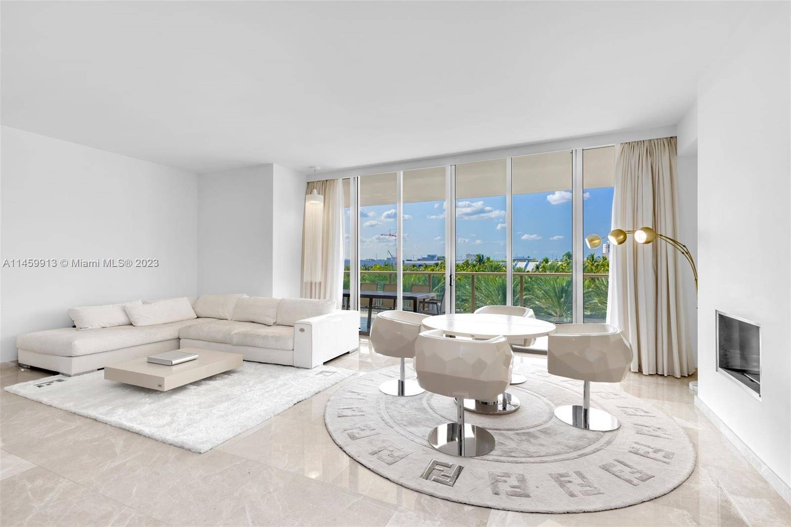 A spectacular one of a kind residence, elegantly designed with top of the line finishes, 100 decorated with Fendi furniture, stunning marble floors, and high end appliances.
