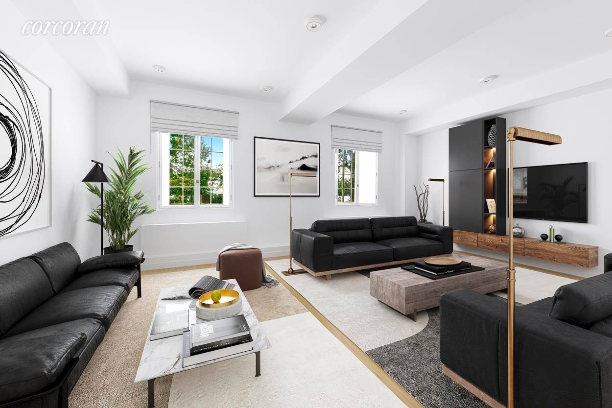 Modern refinement seamlessly blends with pre war details in this one of a kind 3, 000 square foot Maisonette condominium in TriBeCa's historic Sugar Warehouse.