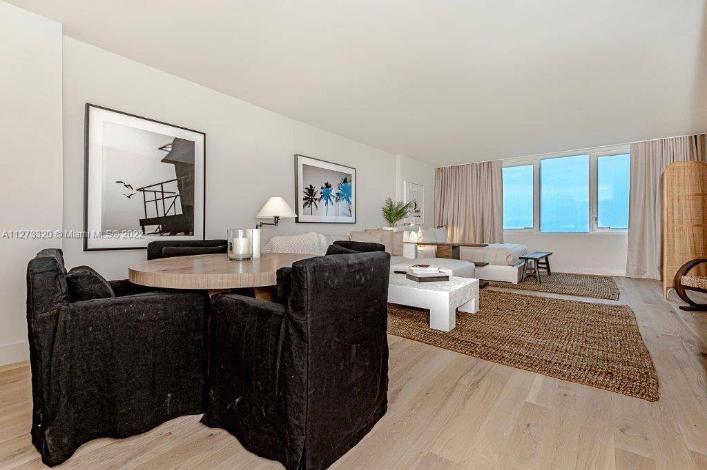 Gorgeous modern studio fully renovated with sleek Restoration Hardware inspired furniture and new kitchen with Bosch appliances in South Beach s hottest building.
