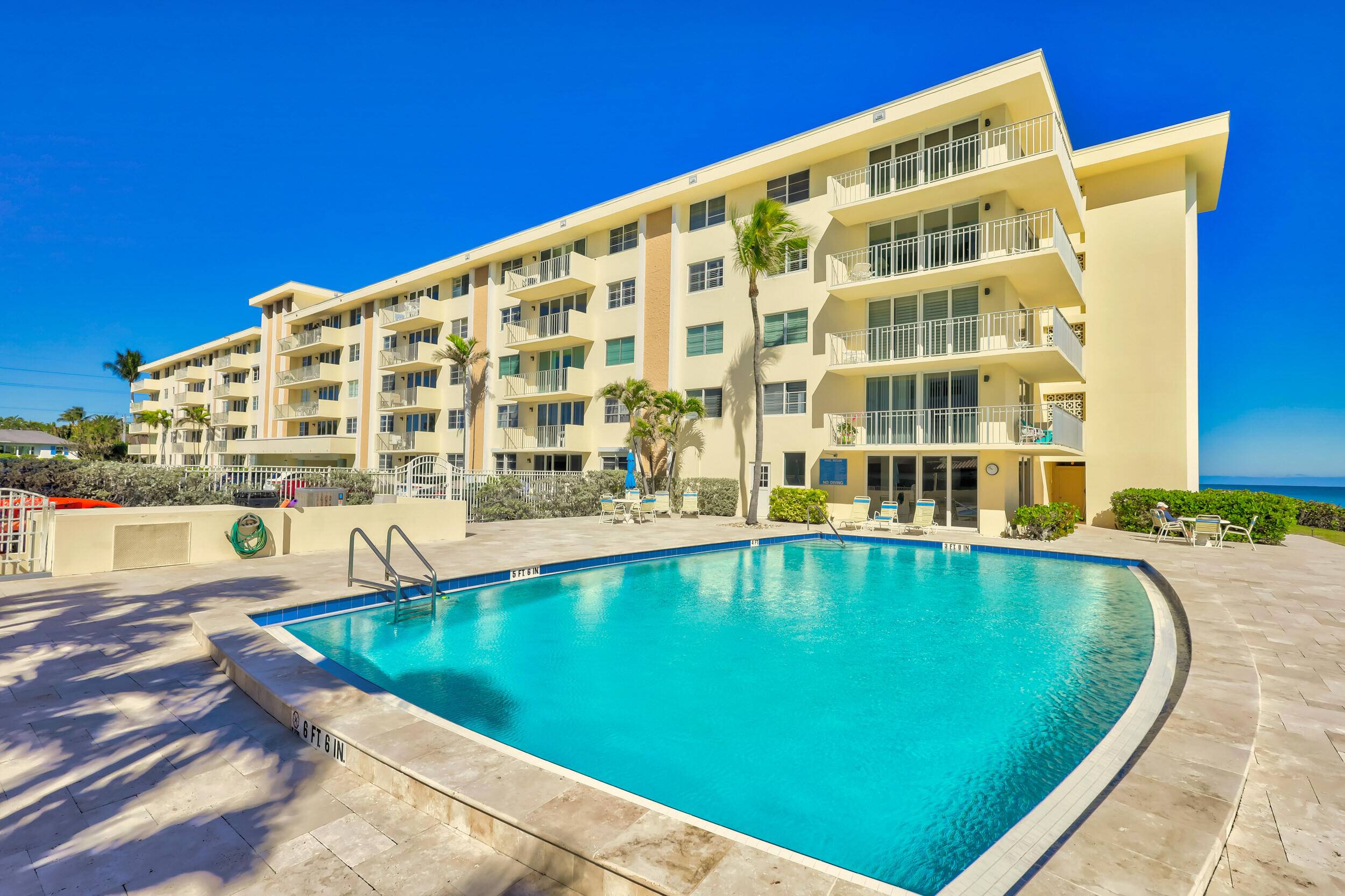 This ground floor condo on the ocean is calling your name !