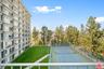 Balcony overlooking tennis cou