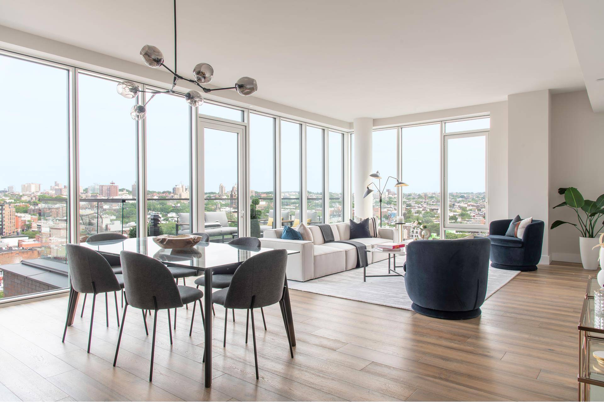 Penthouse 1202 is an impeccably designed and expansive 2, 021 square foot 3 bedroom, 2.