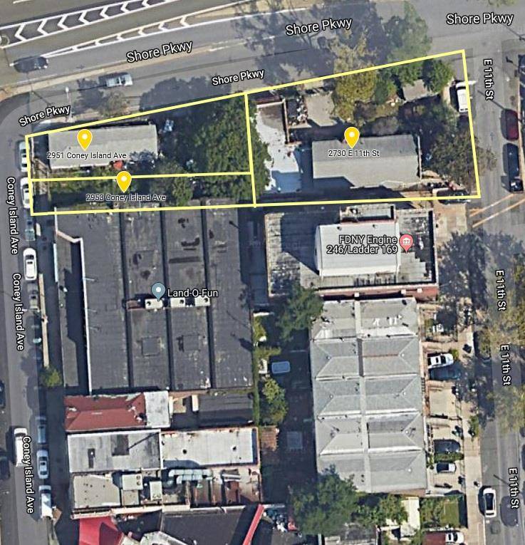 Development opportunity in Brighton Beach with 3 contiguous parcels totaling approximately 9, 575 sf.