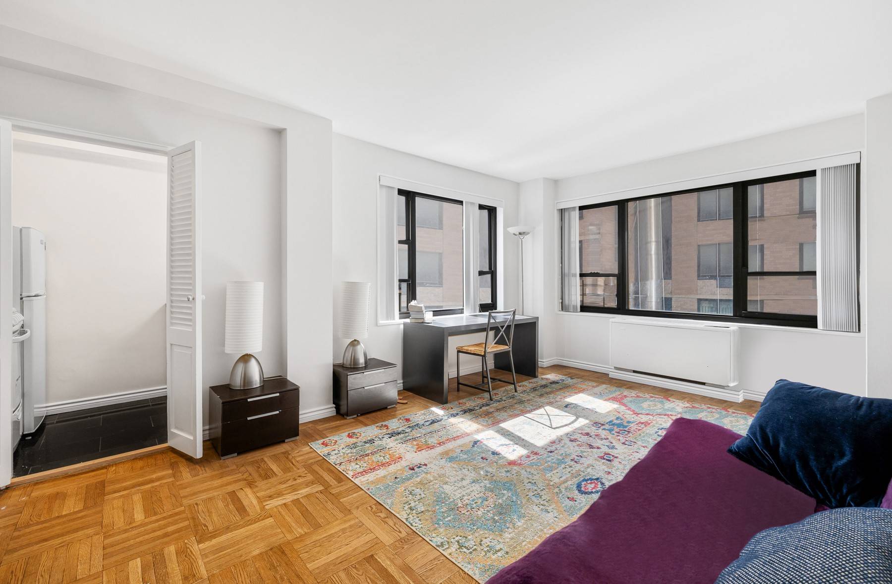 Welcome home to your large corner studio with East and South exposures at the conveniently located Diplomat condominium, just minutes from Grand Central Terminal !