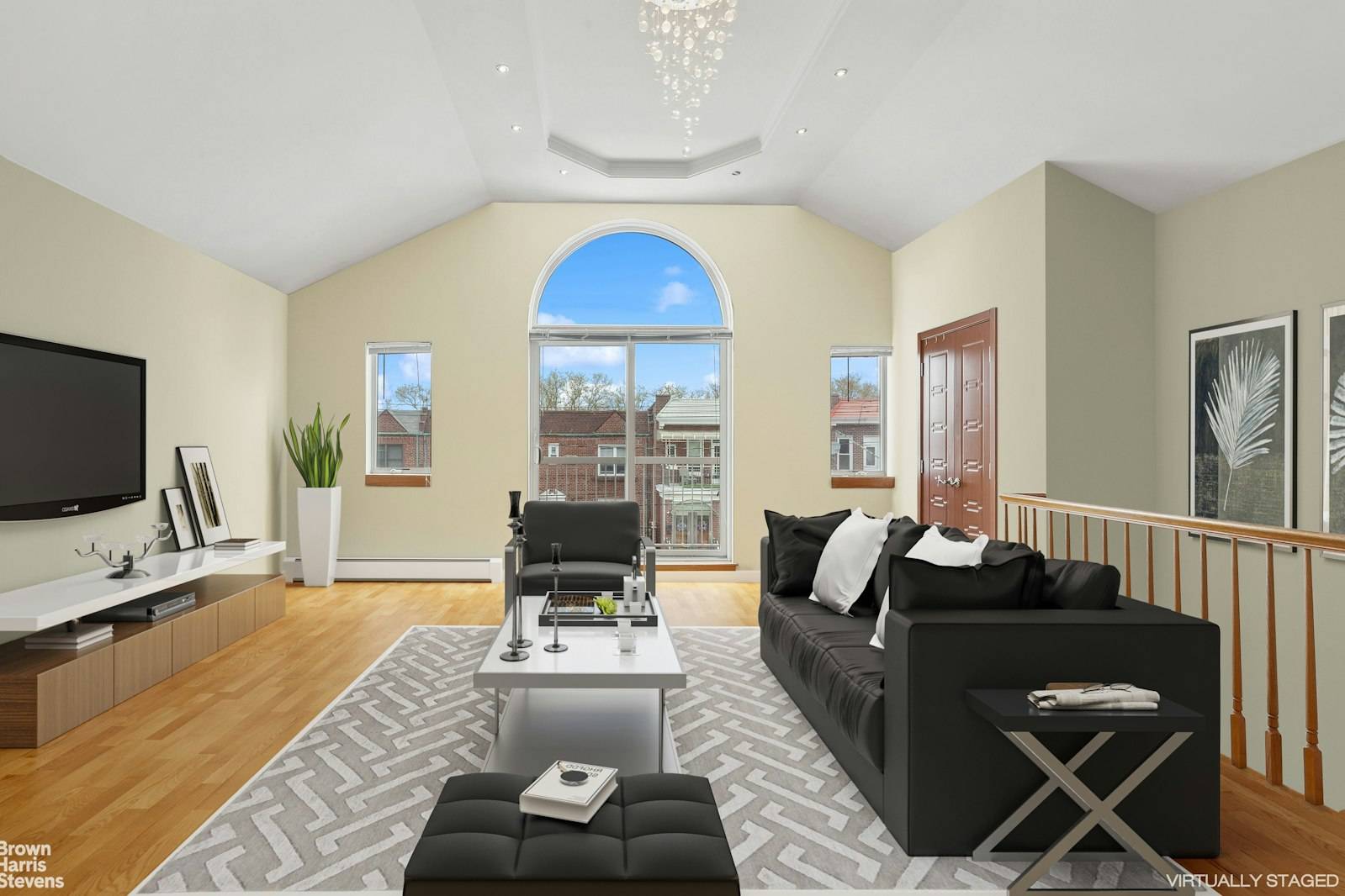 Situated in the coveted Dyker Heights neighborhood, this exceptional semi detached brick condominium boasts a spacious top floor unit featuring four bedrooms and three bathrooms.