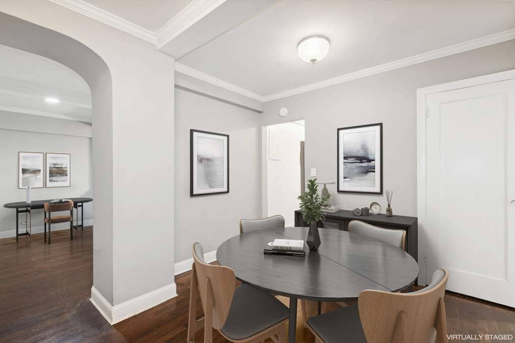 Residence 4B is a renovated one bedroom at the historic Southgate cooperative in the exclusive Sutton Beekman Place neighborhood.