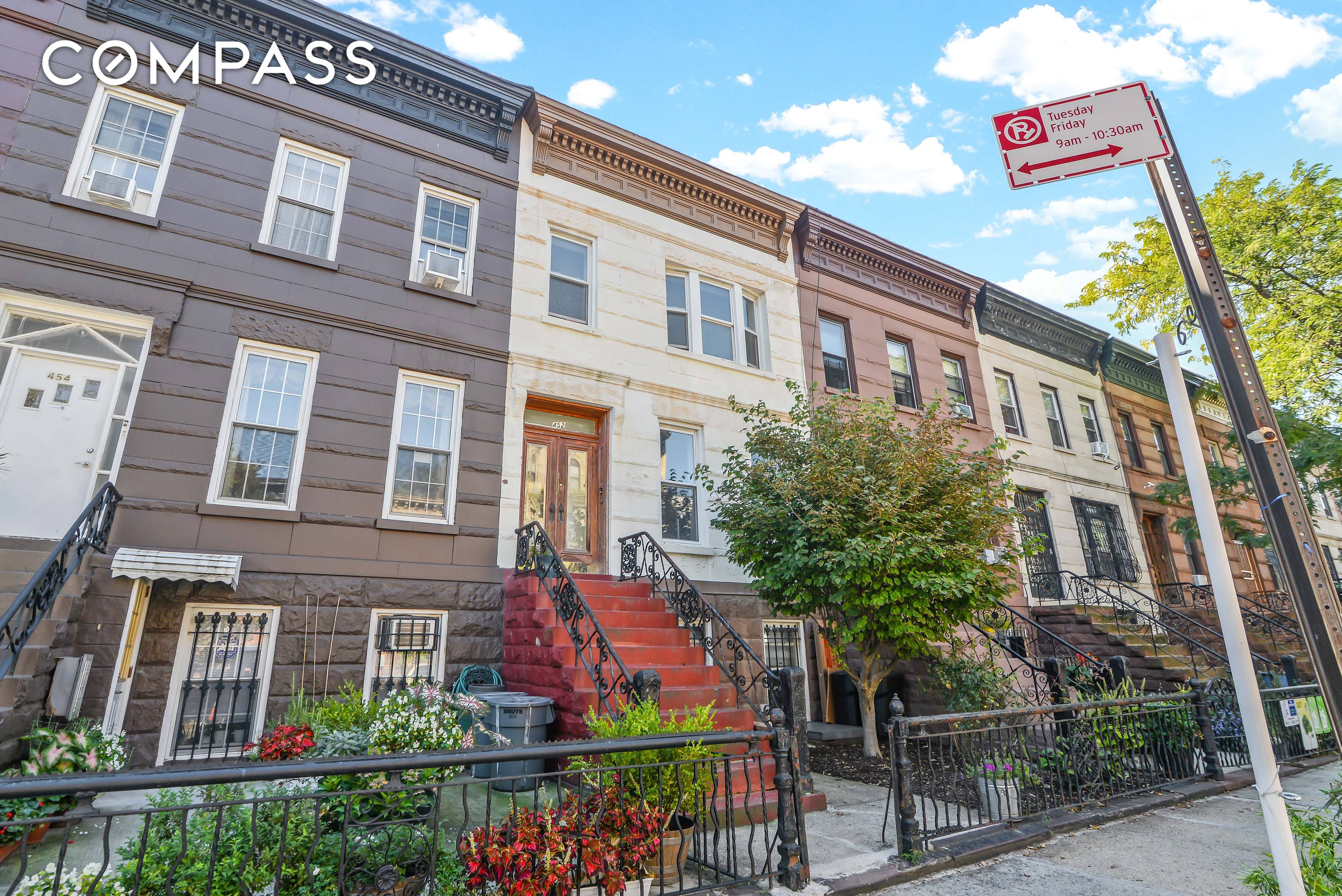 452 Bainbridge is a stunning three story, two family brownstone, filled with circa 1899 charm.