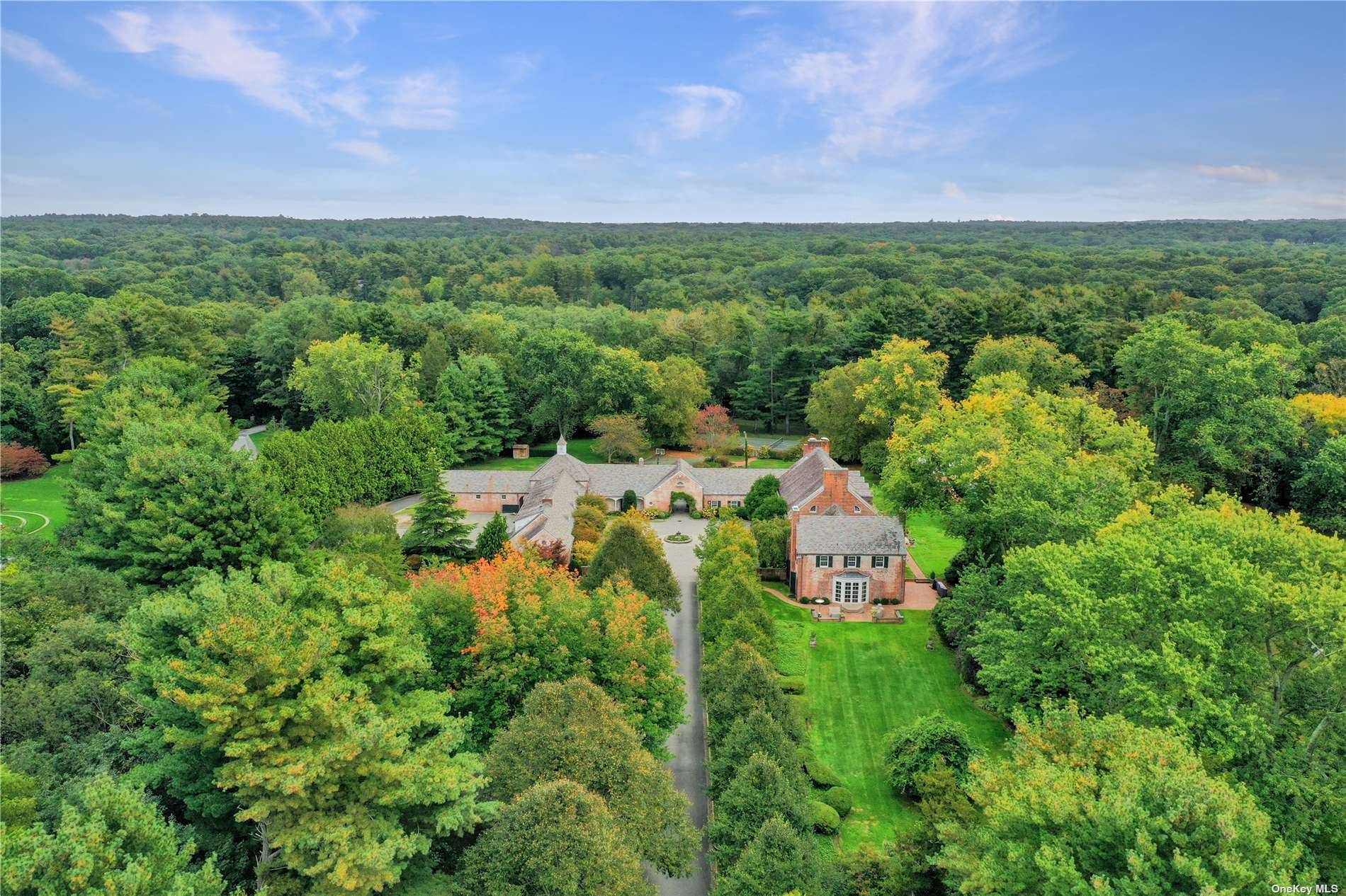 GRAY HORSE FARM This rare and magnificent iconic estate on desirable Piping Rock Road is situated on 9 flat acres and offers 17, 500 square feet of luxe living with ...