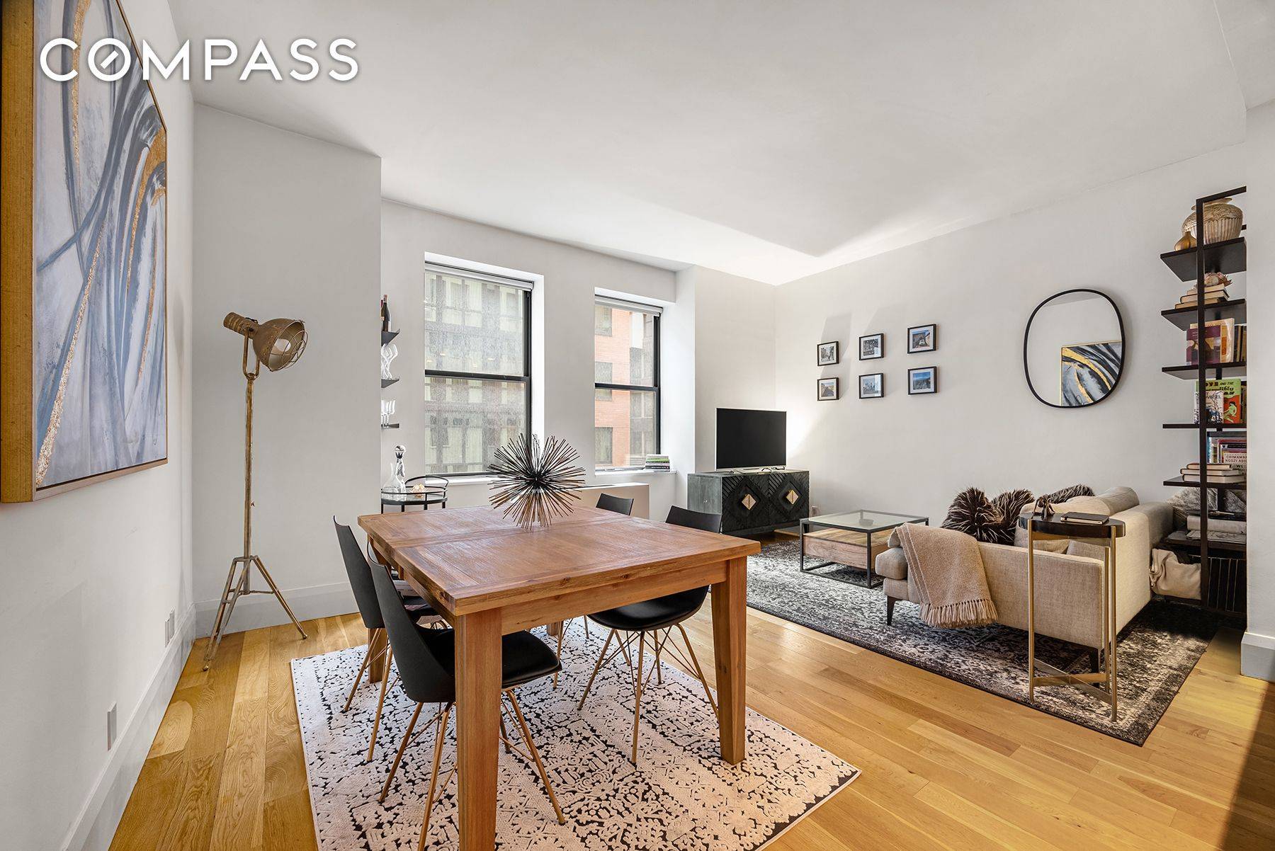 This beautiful loft like, one bedroom, one bath unit is located in the coveted prewar Croft Condominium.