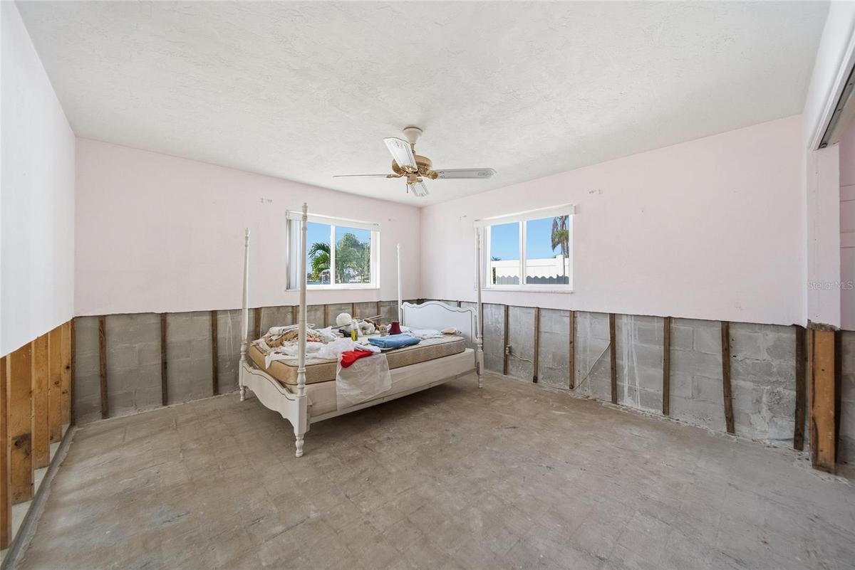 Existing 3rd bedroom windows look south and west.