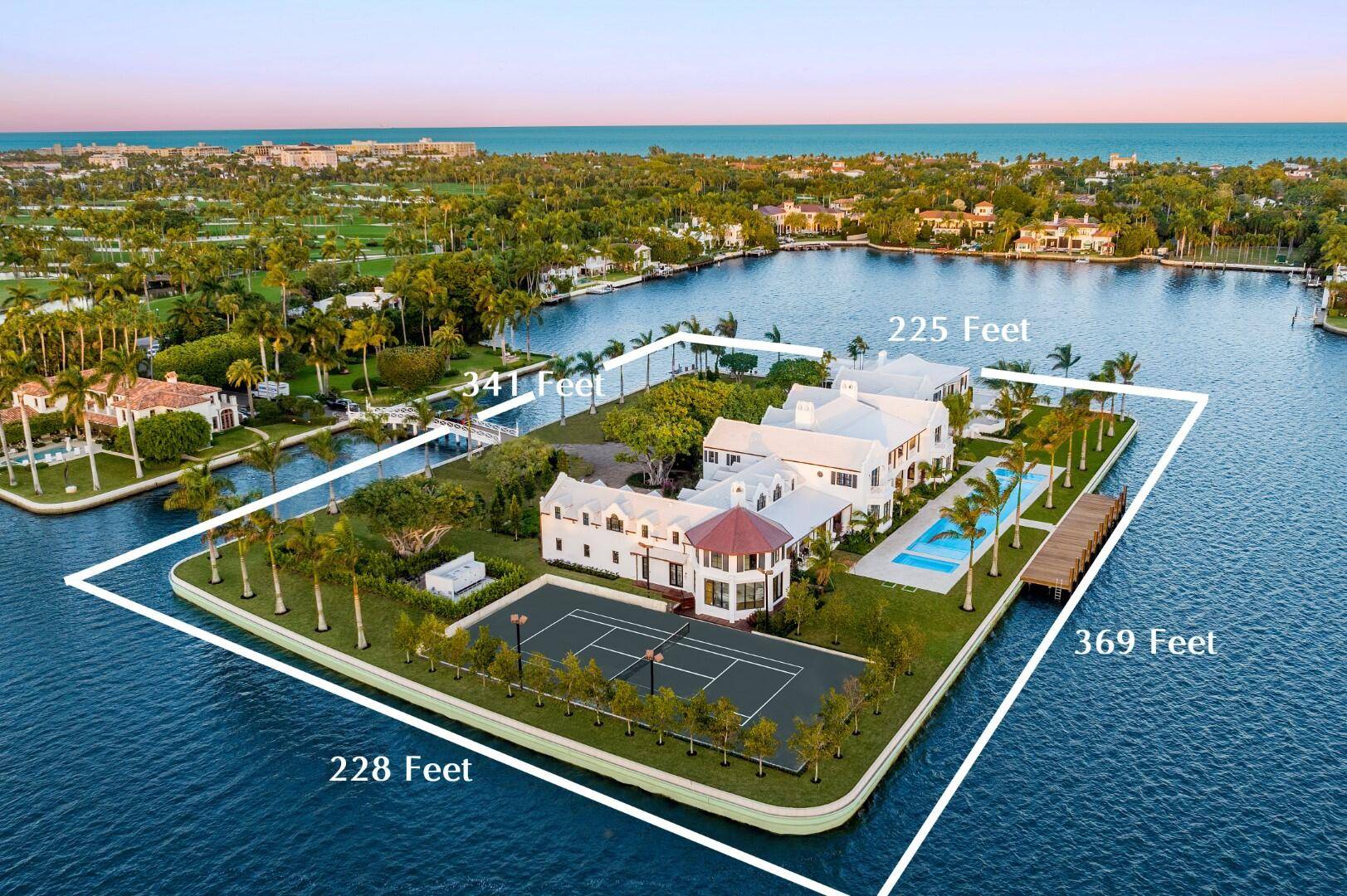 Once in a lifetime Legacy Estate One of a Kind Private Island with 360 degrees of water views and privacy.