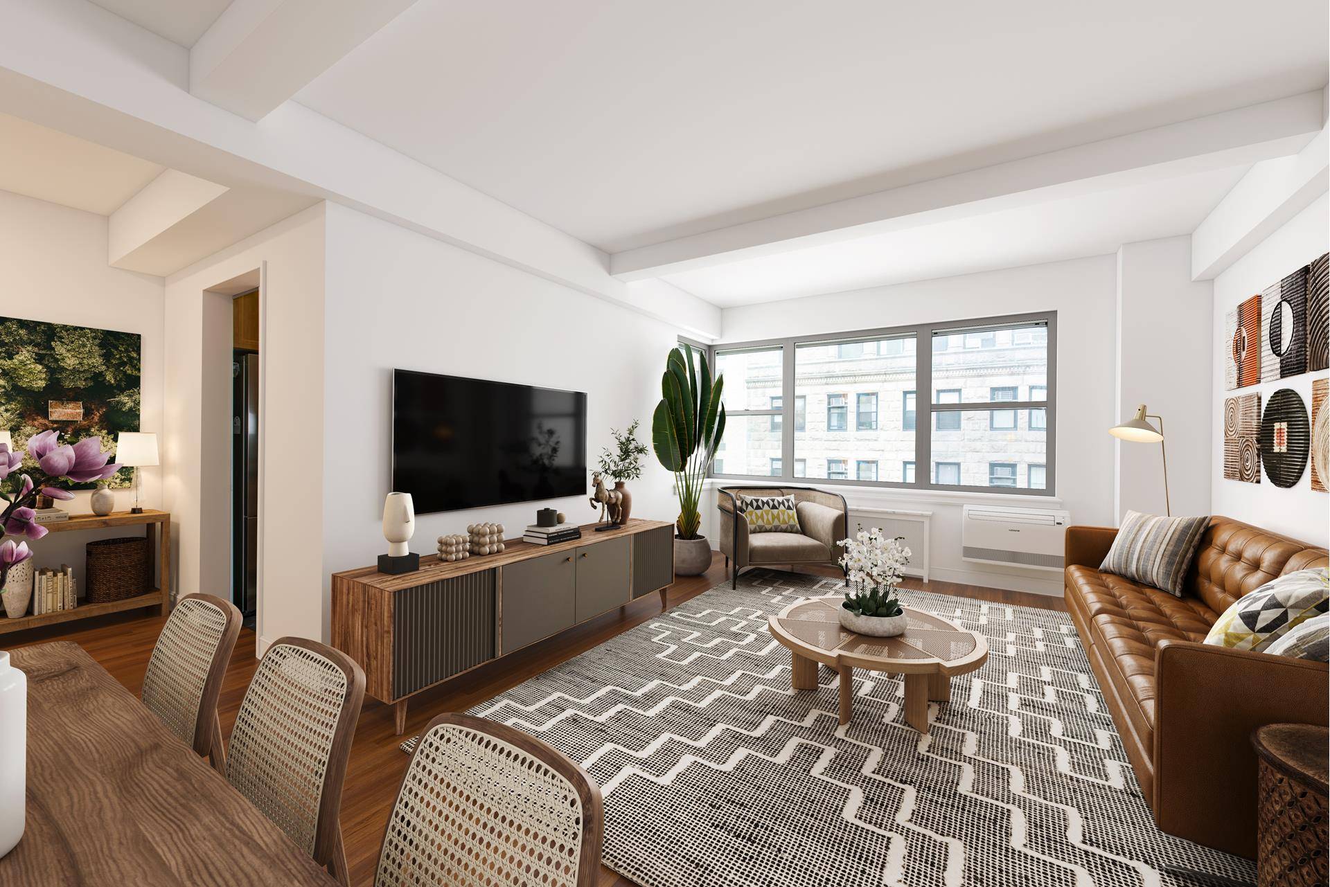 7 Lexington Avenue 9C is a chic, over sized, alcove studio in a full service, doorman building on one of the most beautiful blocks in the city.