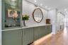 Custom, Built In Cabinets w/ Wine Fridge