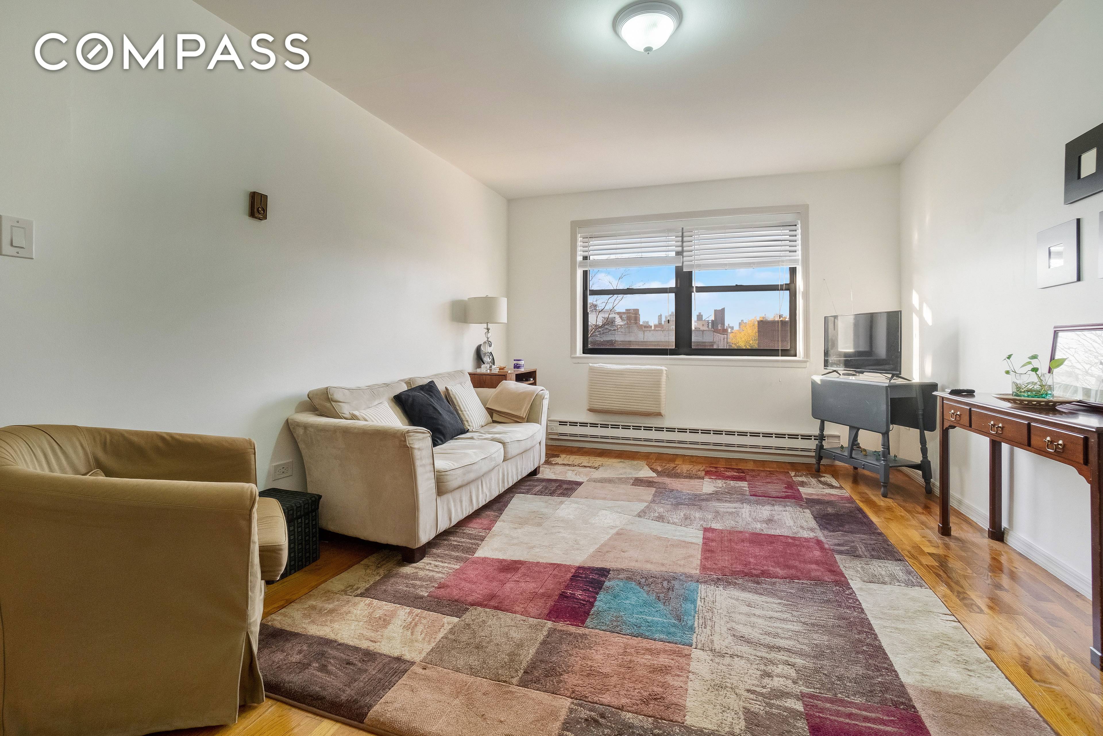 Beautifully renovated and spacious one bedroom apartment with a balcony in an elevator building in the heart of Astoria !
