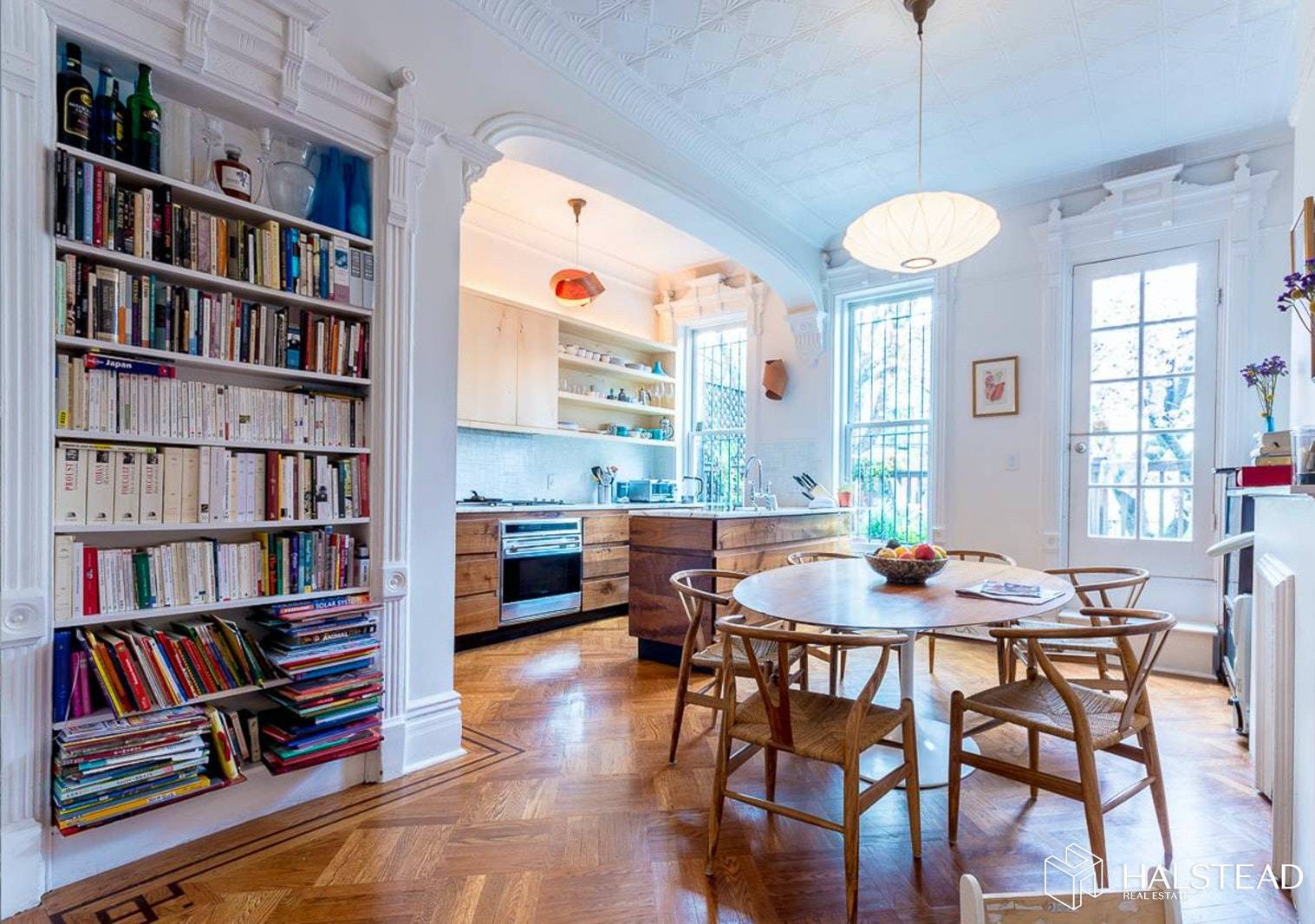 This bright and shining triplex apartment is the epitome of Brownstone living in the middle of Park Slope.