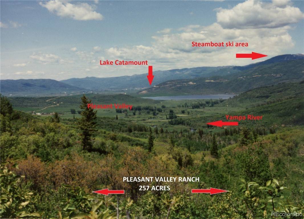 Never before on the market, Pleasant Valley Ranch is located just 10 miles south of Steamboat Springs and consists of 257 forested acres bordering 1M acres of public land.