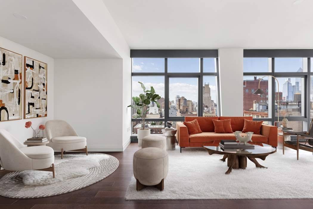 Move right into this magnificent 2, 324 square foot home in the sky, a spectacular light filled sanctuary with magnificent views from every single room, including west to the Hudson ...