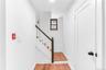 Stairs connecting lower and upper level
