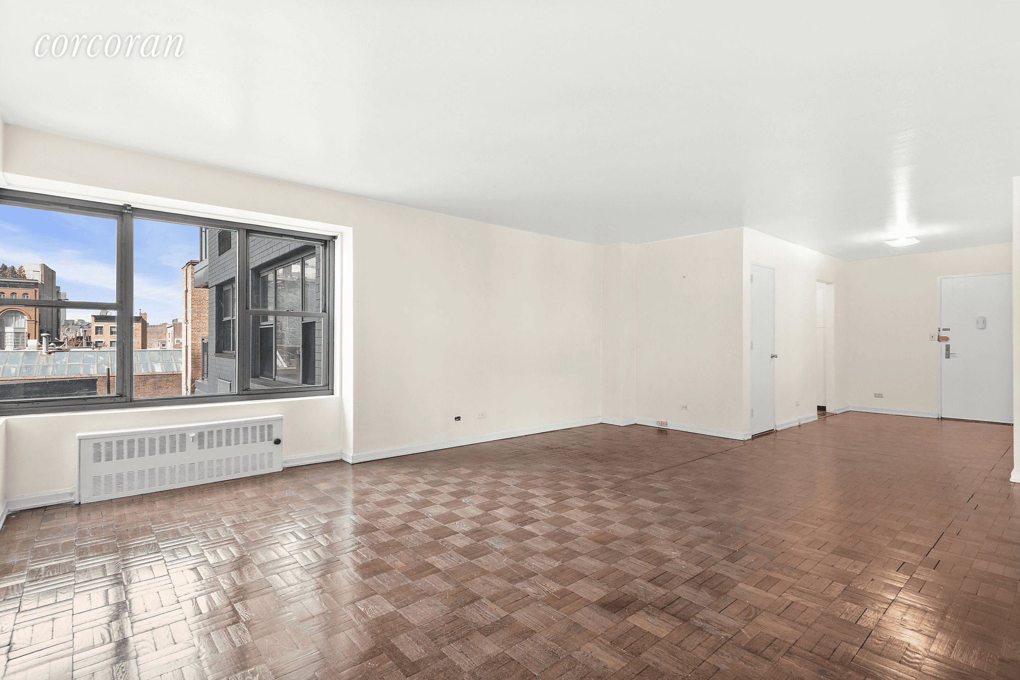 Magnificent oversized studio Apartment 5U at 2 Fifth Avenue is located in the heart of Greenwich Village.