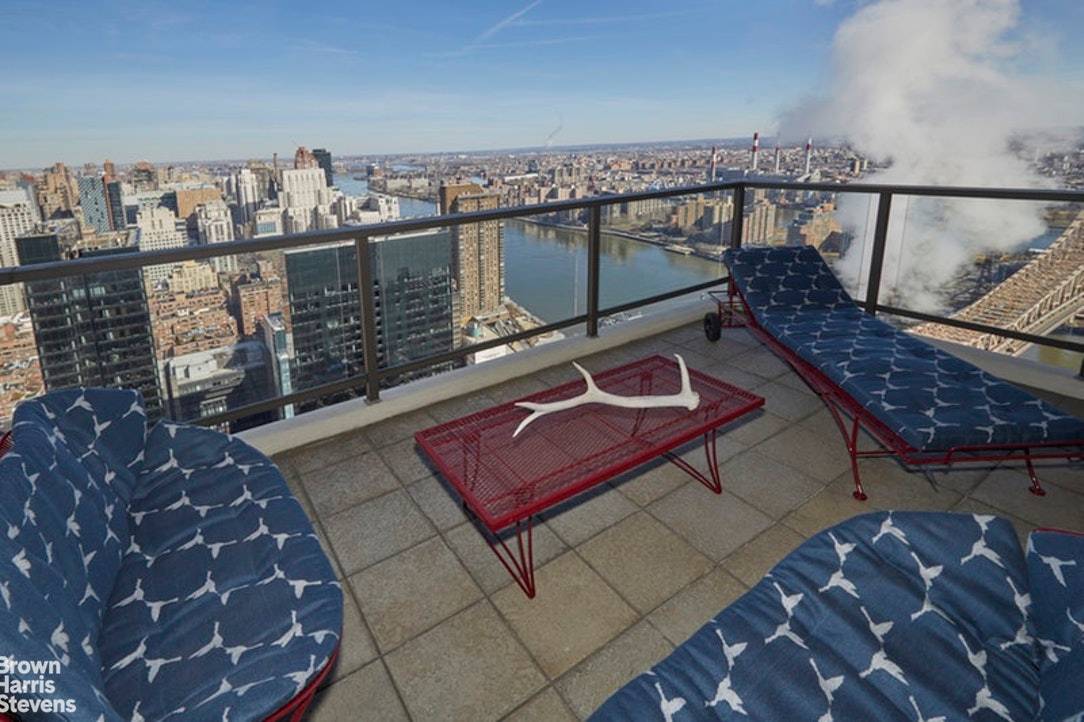 MOTIVATED SELLER ! 3 BR WITH VIEWS AND TERRACE Originally 7 rooms, this sun flooded renovated 47th floor three bedroom, three bath has breathtaking views south, north and west.