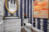 Mid level half bath