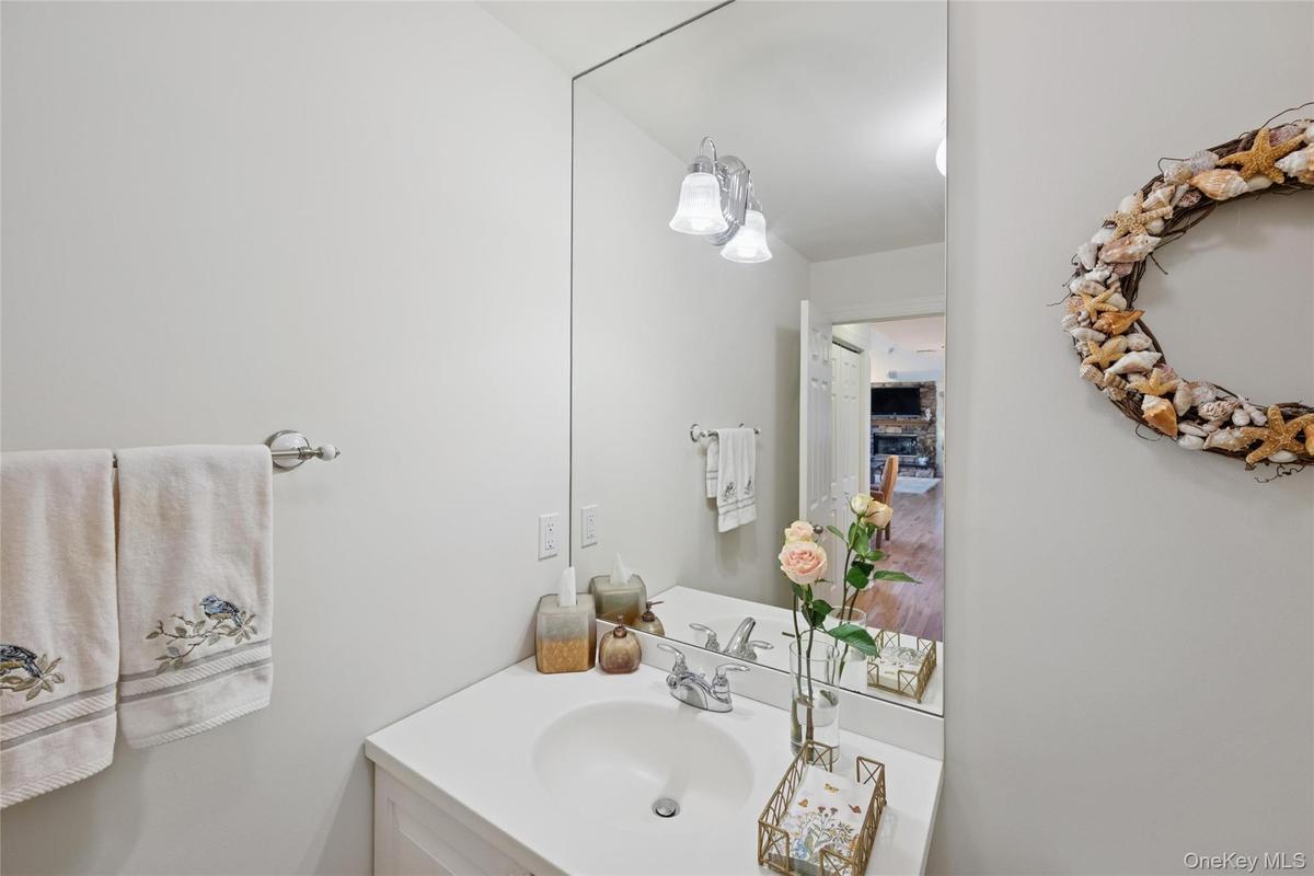 First floor powder room