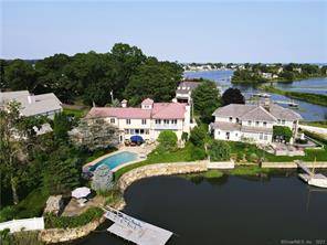 Direct Waterfront Mediterranean Villa in the Covlee Beach and Marina enclave that spans the towns of Westport and Norwalk.