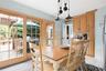 Dining room featuring light tile patterned floors