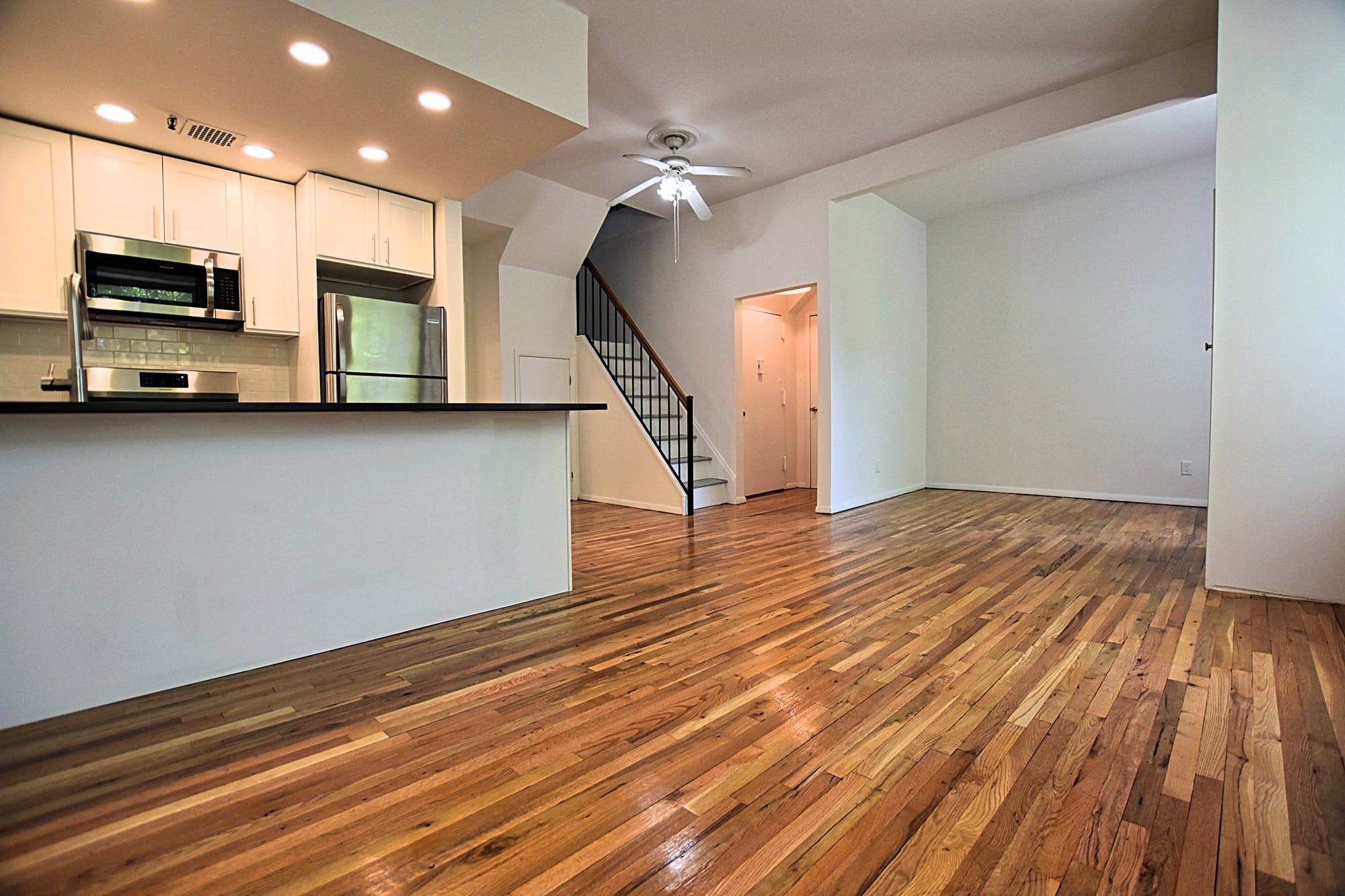 Introducing the newly renovated 311 Atlantic Ave Apt 3 This 2 bedroom 2 Bathroom duplex has a ton of storage space and natural light.