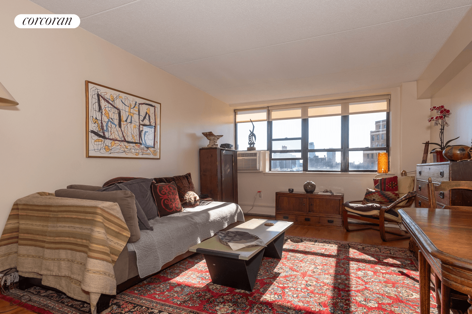 Facing South West from the 15th floor of a high rise on the Upper West Side, this bright, Condominium apartment has views from the South End of Central Park, West ...