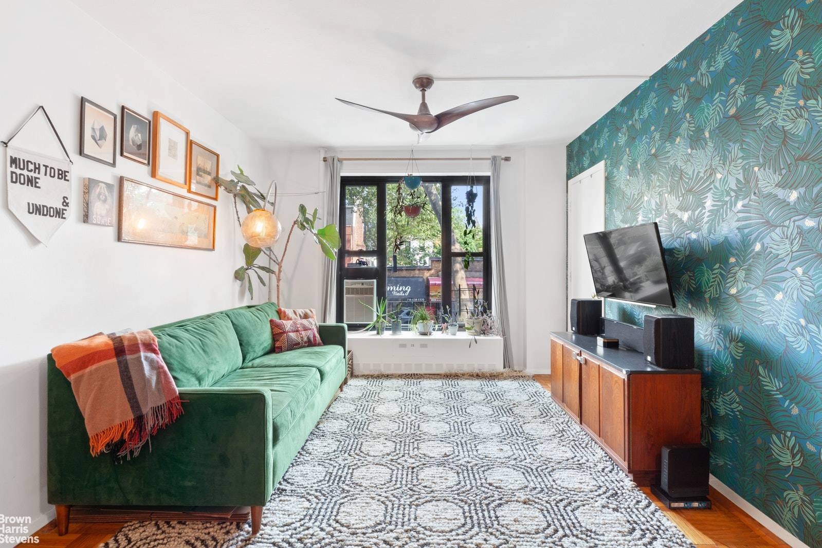Perfectly positioned at the treeline border between Fort Greene and Clinton Hill, this converted two bed one bath co op invites you to call it home.