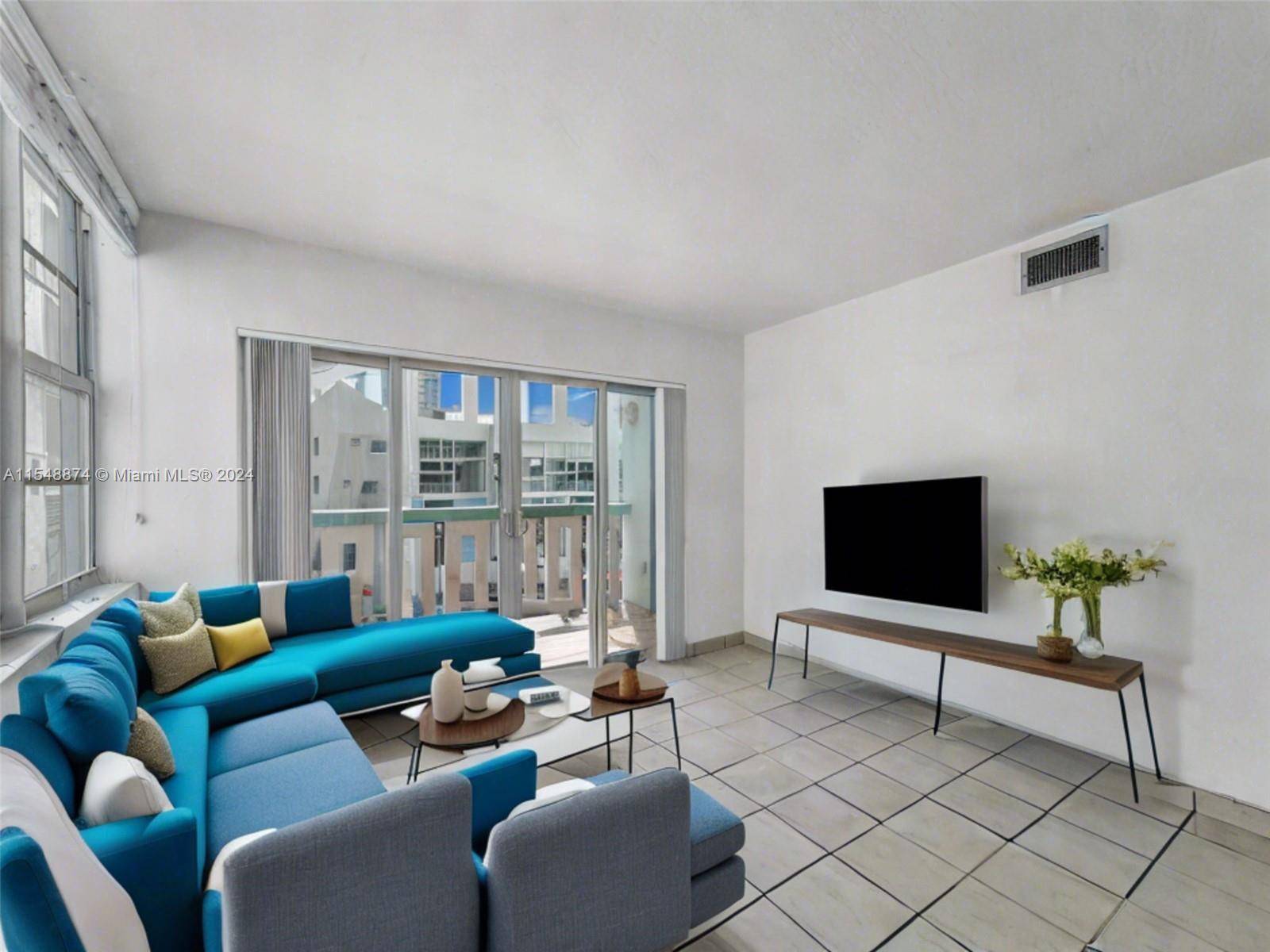 Discover the epitome of South Beach living in this exquisite 2 Bed 2 Bath Art Deco condo, spanning over 1000 total sqft.