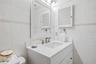 Guest Bathroom with single sink vanity