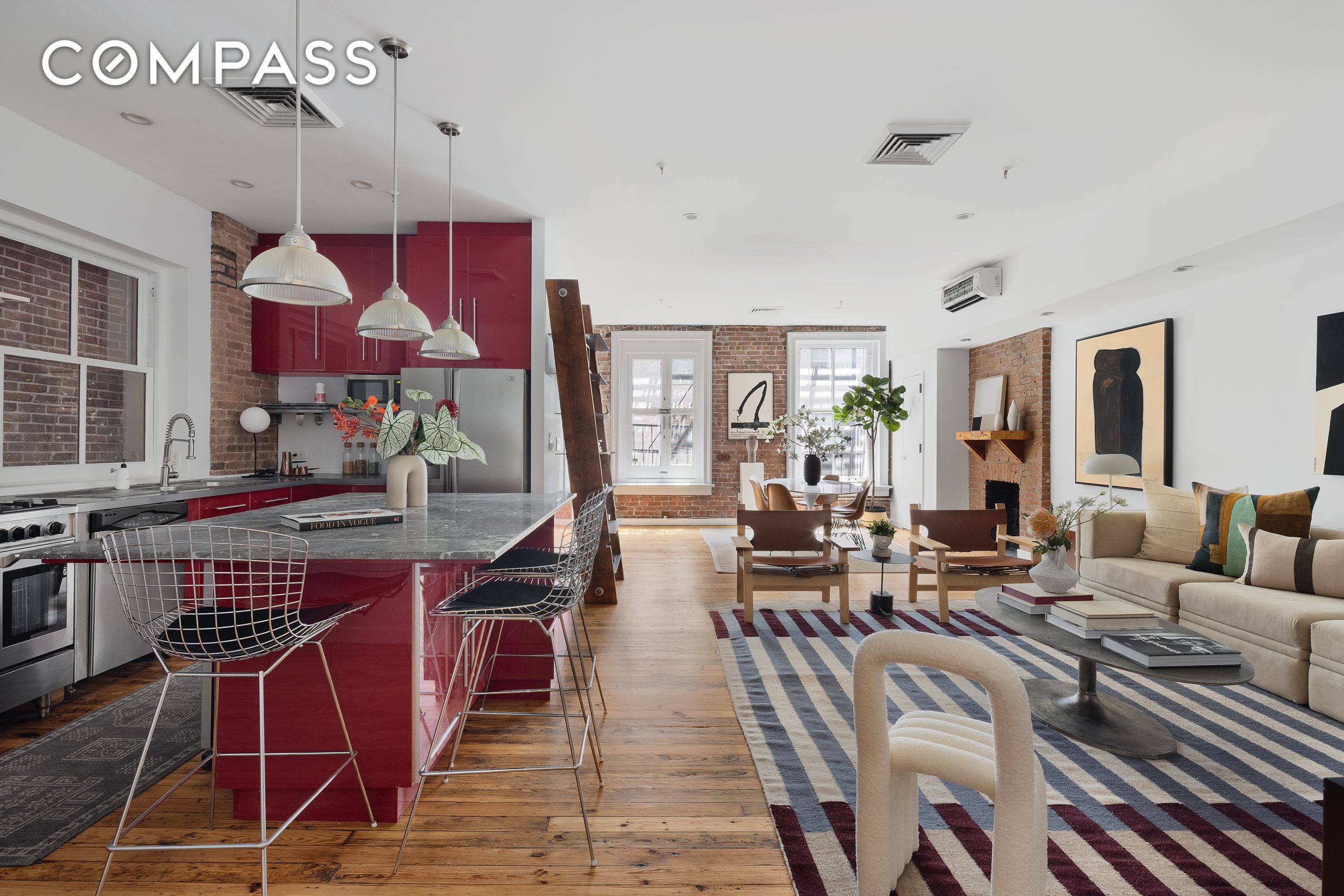 The SOHO dream.... this quintessential, private full floor authentic loft with two 'bedrooms' and two bathrooms is perched with huge south facing windows and light in the very heart of ...