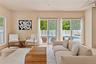 Living area featuring a healthy amount of sunlight and light wood finished floors