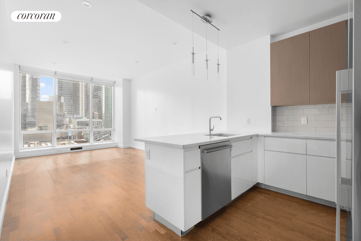 This 1 bedroom spacious apartment features ample natural light, an open floor plan, and modern finishes throughout.