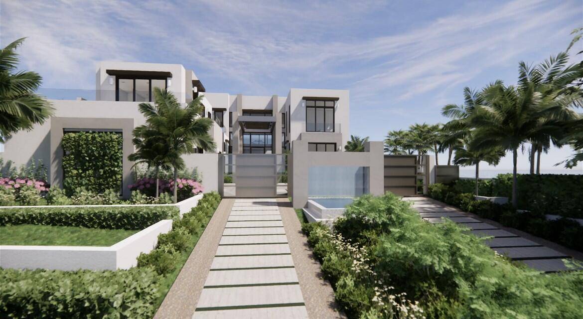 New Construction. A New Modern direct intracoastal waterfront home in West Palm Beach on a 20k sq ft lot.