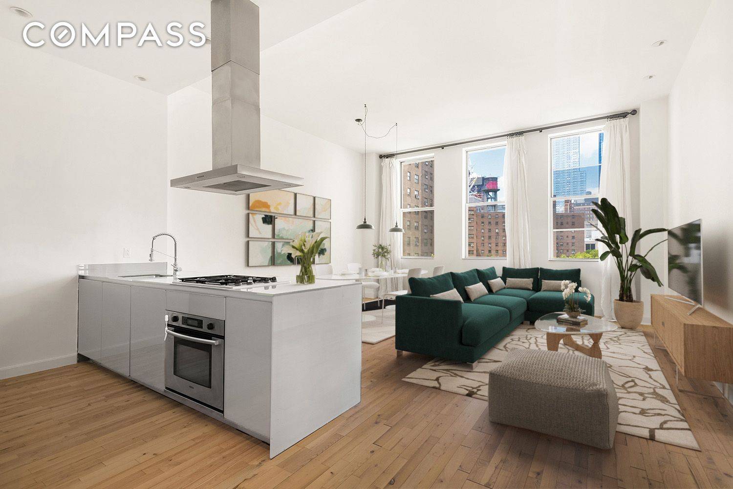 More space, outstanding view, unique building, and plenty of common outdoor areas just a block from the High Line.
