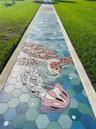 Sunset Park Mosaic sidewalk