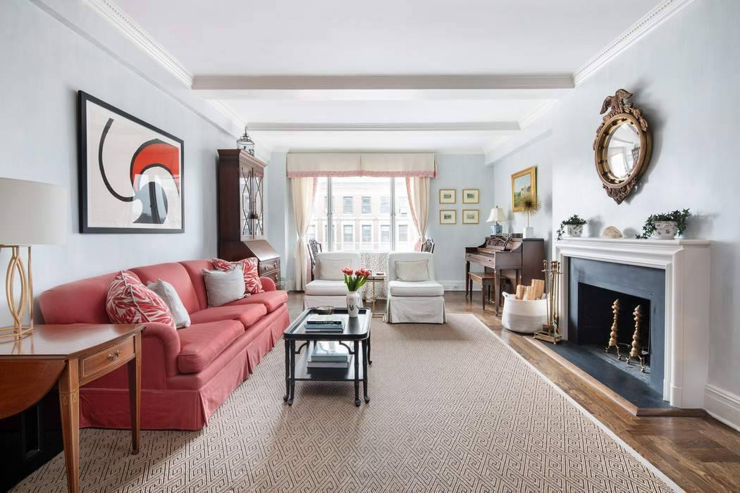 Situated on the 15th floor, this meticulously re imagined classic 7 into 6 embodies the quintessential charm of a Rosaria Candela prewar cooperative, seamlessly fused with contemporary updates tailored for ...